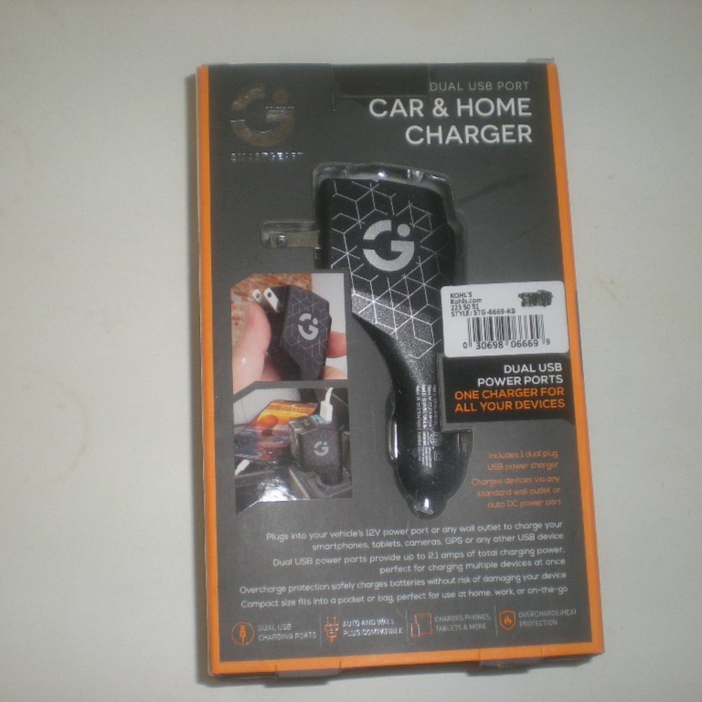 CAR & HOME CHARGER  NWB    SMARTGEAR